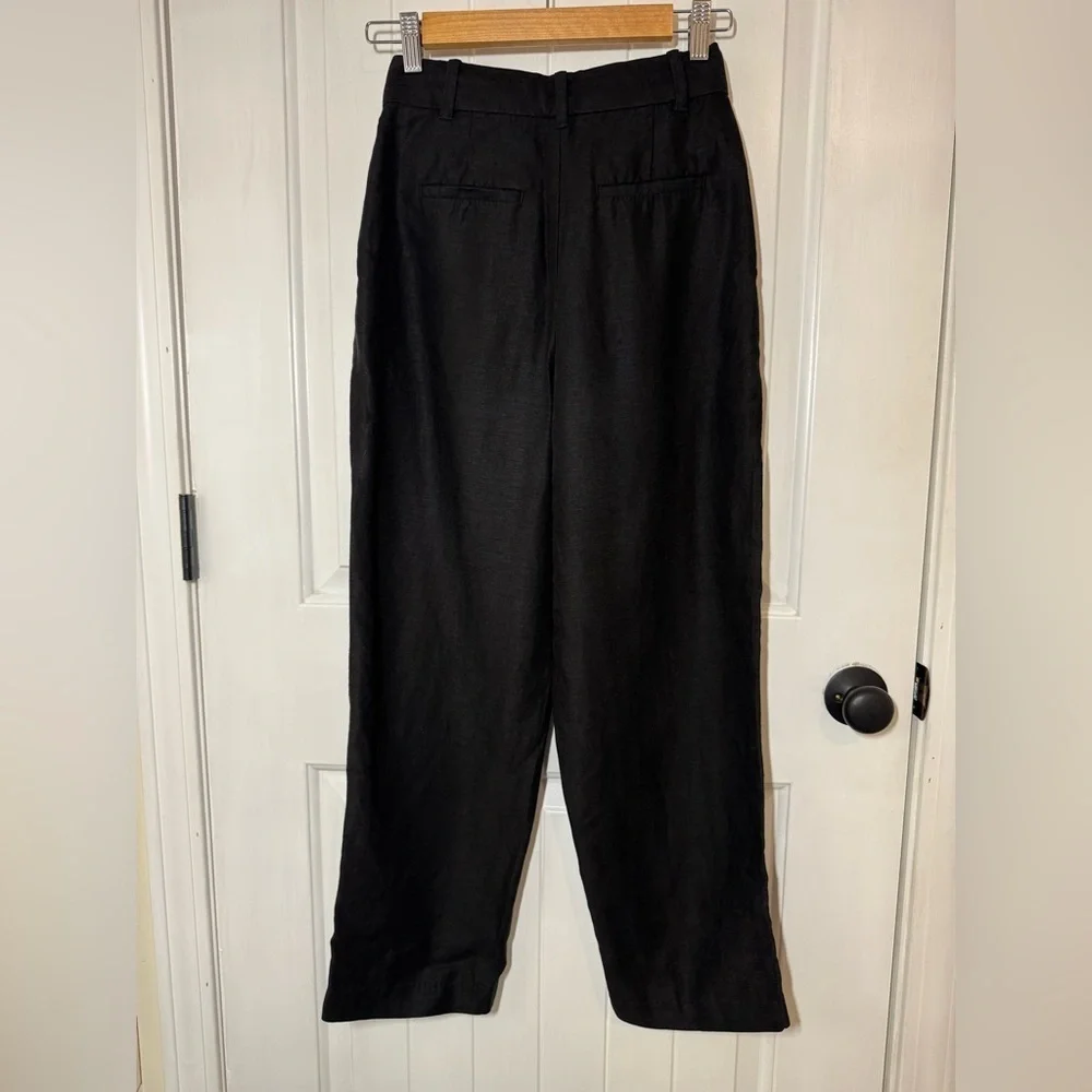 Wilfred  Elegant Black Linen Blend Pants